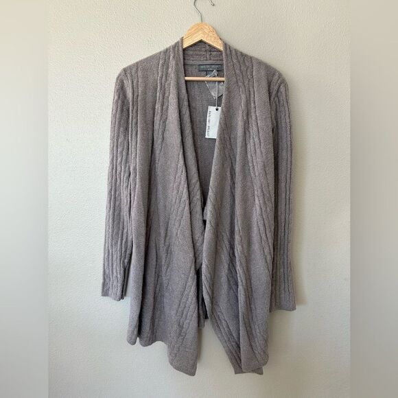NWT Barefoot Dreams Bamboo Chic Lite Open Front Cardigan Sweater Size S/M - Picture 1 of 5